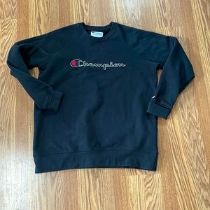 Black champion sweatshirt, size large, brand new only worn once.